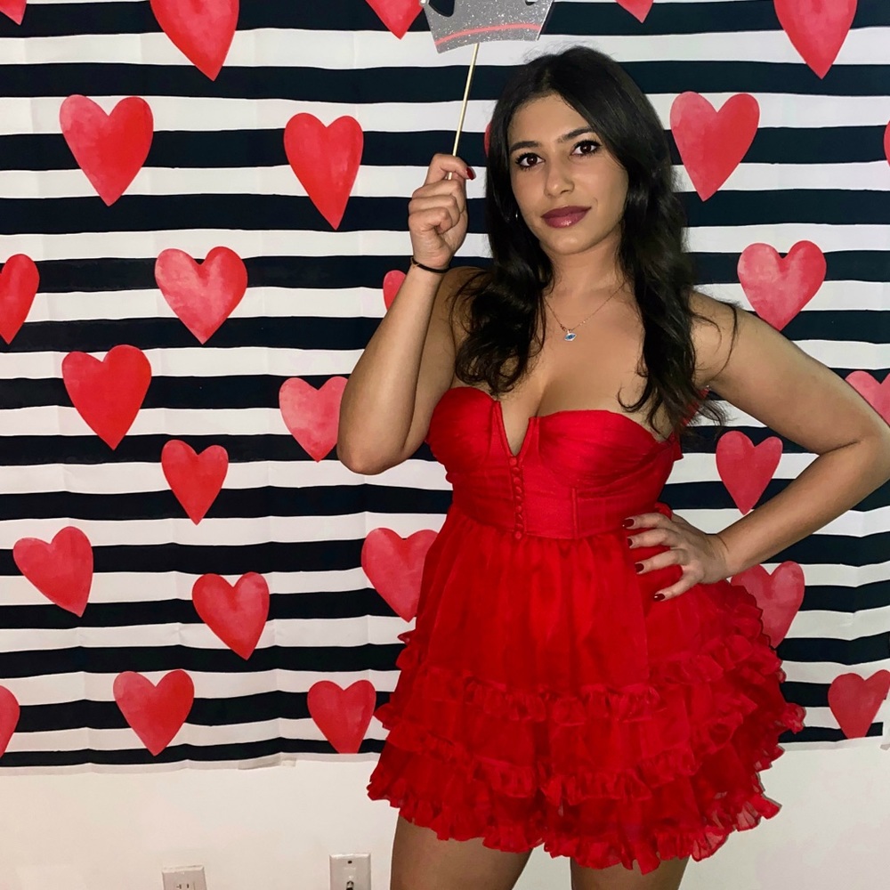 Red dress
